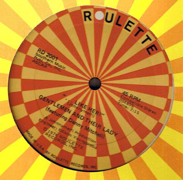 The Gentlemen & Their Ladies Featuring Danny Mitchell (2) / Four Below Zero : "... Like Her!" / My Baby's Got E.S.P. (12")