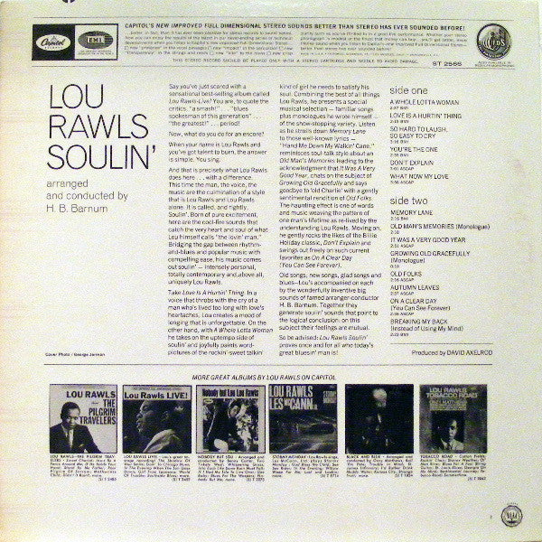 Lou Rawls : Soulin' (LP, Album, RP, Spe)