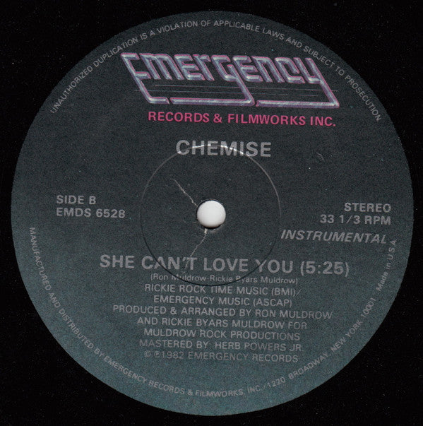 Chemise : She Can't Love You (12")
