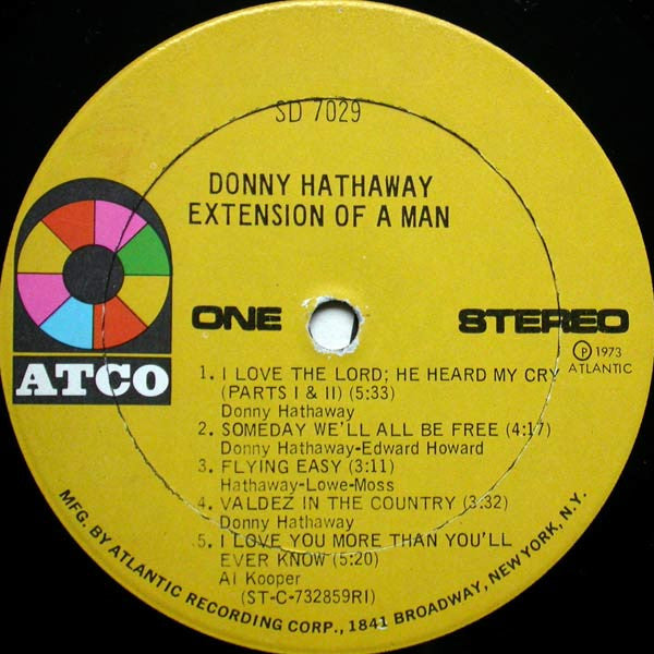 Donny Hathaway : Extension Of A Man (LP, Album, RI )