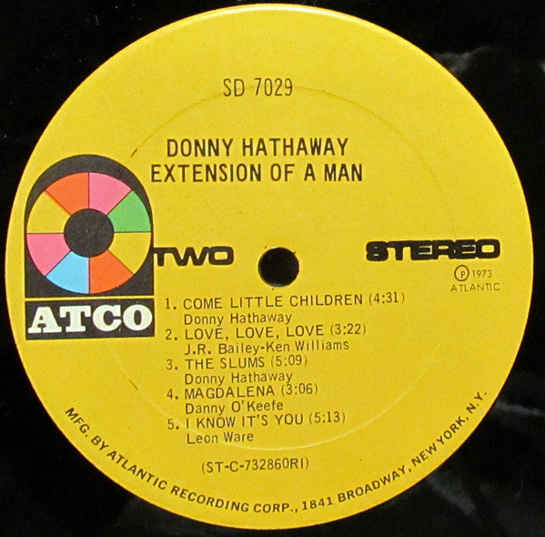 Donny Hathaway : Extension Of A Man (LP, Album, RI )