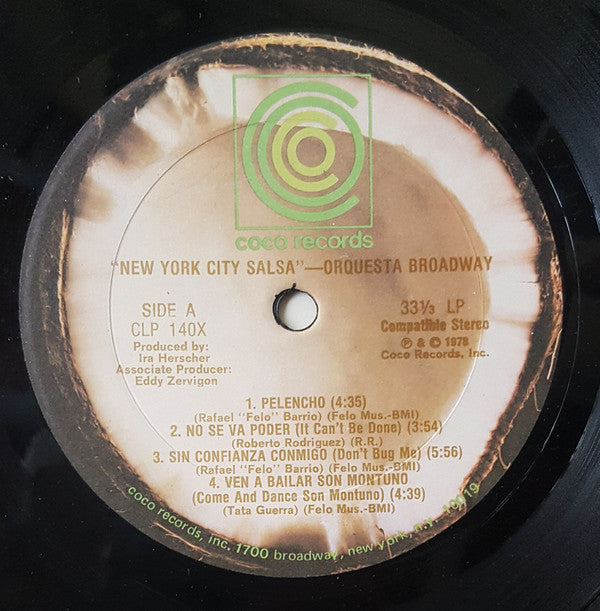 Orquesta Broadway : New York City Salsa (LP, Album)