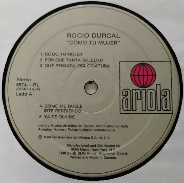 Rocio Durcal* : Como Tu Mujer (LP, Album)