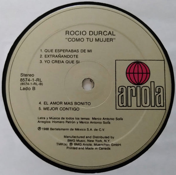 Rocio Durcal* : Como Tu Mujer (LP, Album)