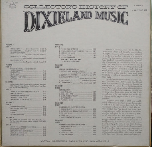 Various - Collector's History Of Dixieland Music vinyl record, 5xLP (Mint (M)) | Lulo Records