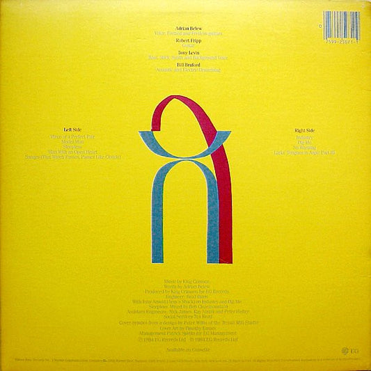 King Crimson - Three Of A Perfect Pair vinyl record, LP (Near Mint (NM or M-)) | Lulo Records