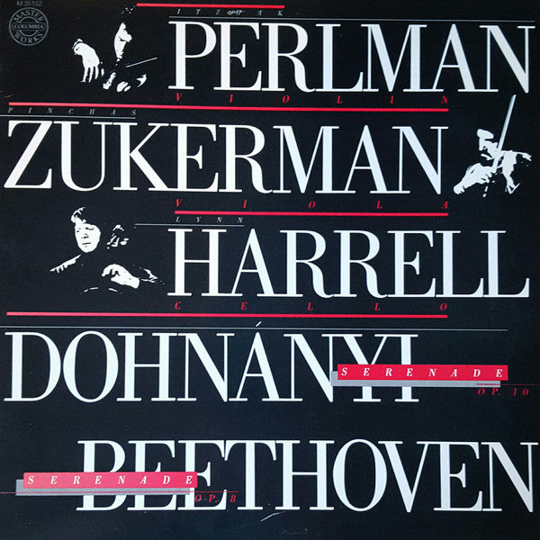 Itzhak Perlman, Pinchas Zukerman, Lynn Harrell - Ernst von Dohnányi / Ludwig van Beethoven : Serenade, Op. 10 / Serenade, Op. 8 (LP, Album)