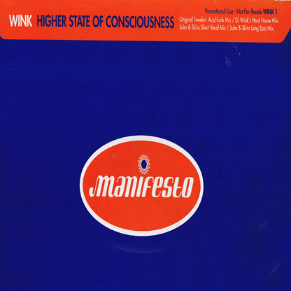 Josh Wink : Higher State Of Consciousness (12", Promo)
