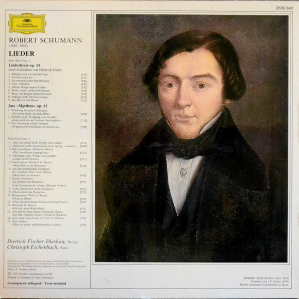 Robert Schumann - Dietrich Fischer-Dieskau ∙ Christoph Eschenbach : Lieder Op. 24 ∙ Aus "Myrthen" Op. 25 (LP)