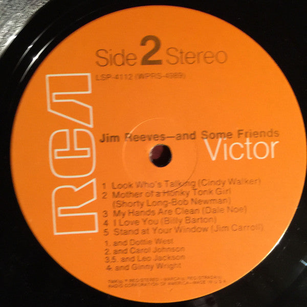 Jim Reeves : And Some Friends (LP, Album, RE)