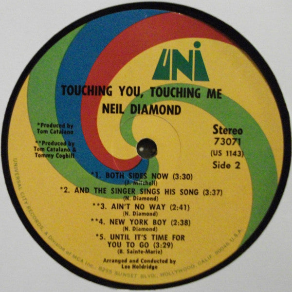 Neil Diamond : Touching You, Touching Me (LP, Album, Pin)