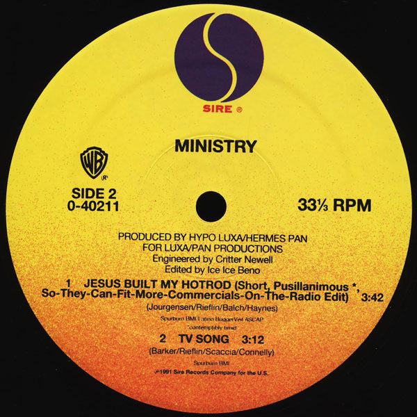 Ministry : Jesus Built My Hotrod (12", Maxi)