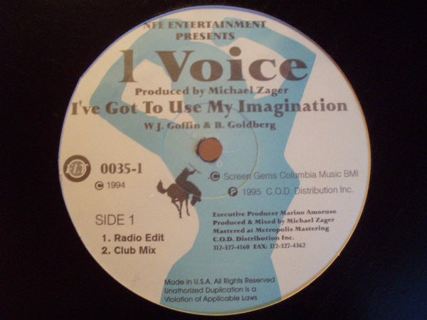 NFE Entertainment Presents 1 Voice : I've Got To Use My Imagination (12")