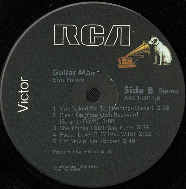 Elvis Presley : Guitar Man (LP, Album, Ind)
