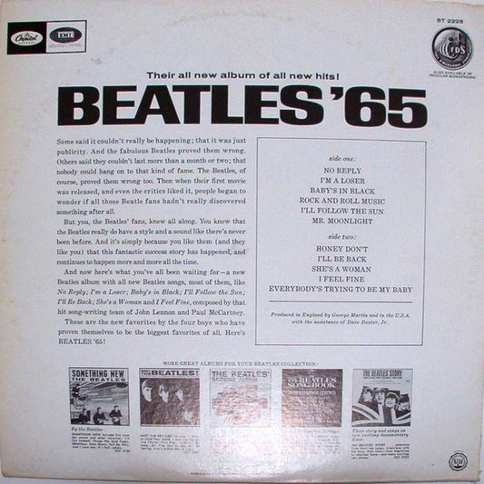 The Beatles - Beatles '65 vinyl record, LP (Near Mint (NM or M-)) | Lulo Records
