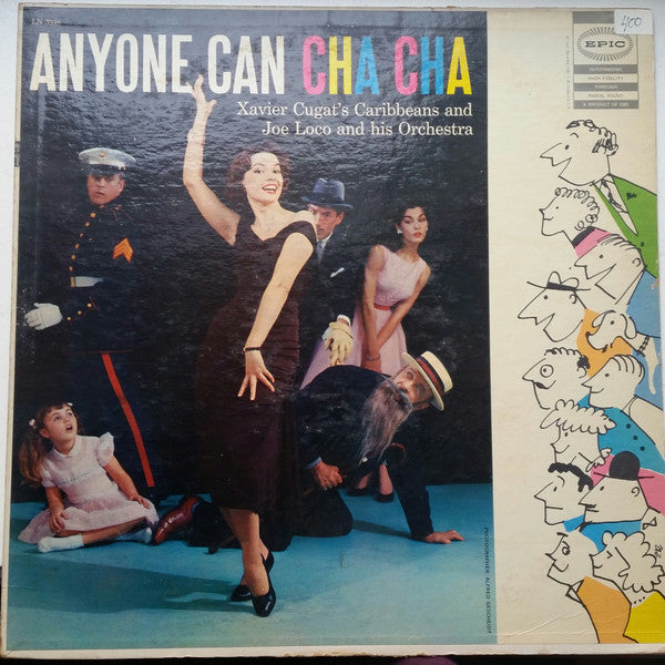 Xavier Cugat's Caribbeans, Joe Loco And His Orchestra : Anyone Can Cha Cha (LP, Comp)