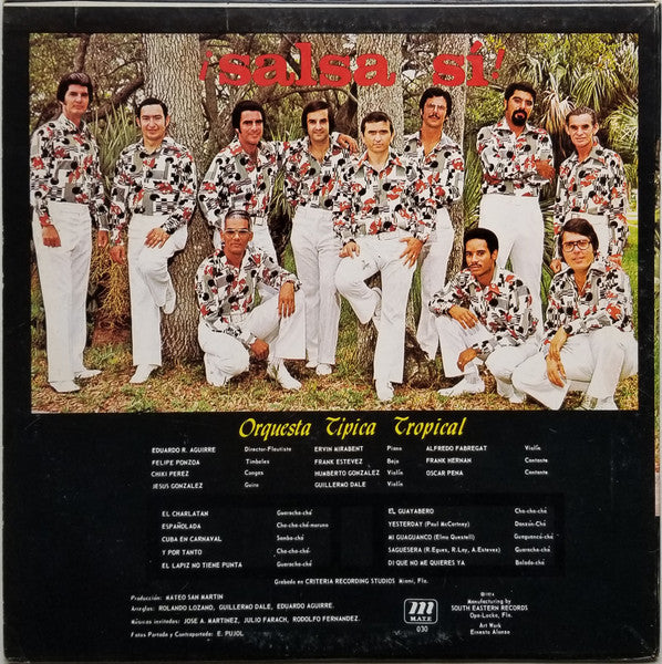 Orquesta Tipica Tropical : Salsa Sí (LP, Album, RP)