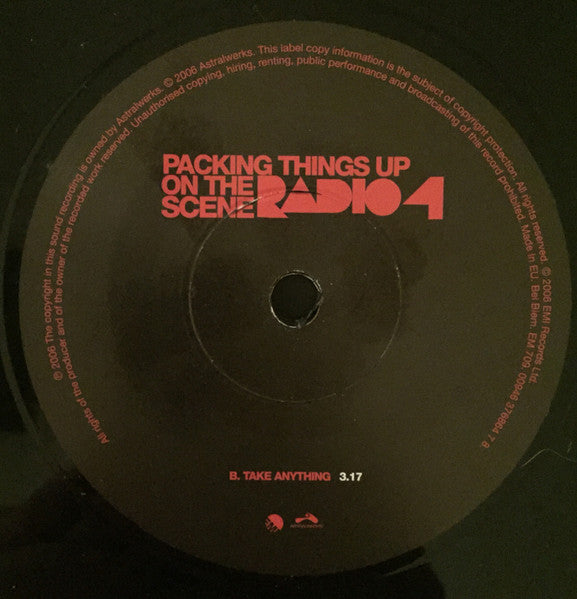 Radio 4 : Packing Things Up On The Scene (7", Single)