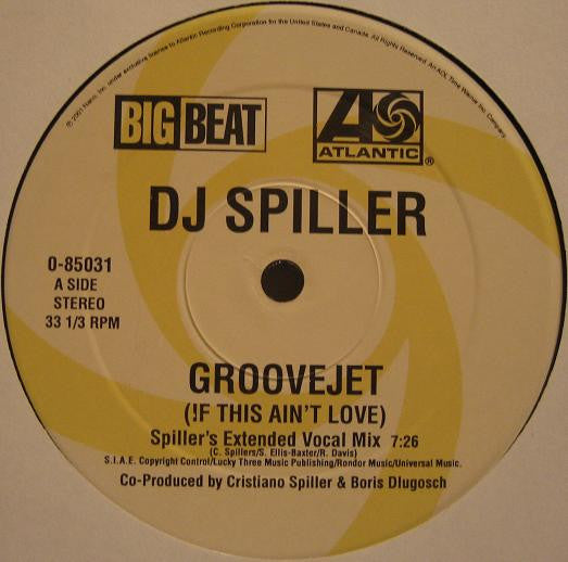 Spiller : Groovejet (If This Ain't Love) (2x12")