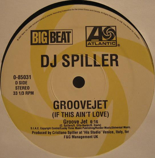 Spiller : Groovejet (If This Ain't Love) (2x12")