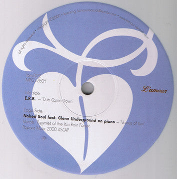 E.R.B. / Naked Soul Featuring Glenn Underground : Dub Come Down / Voices Of Ituri (12", Whi)