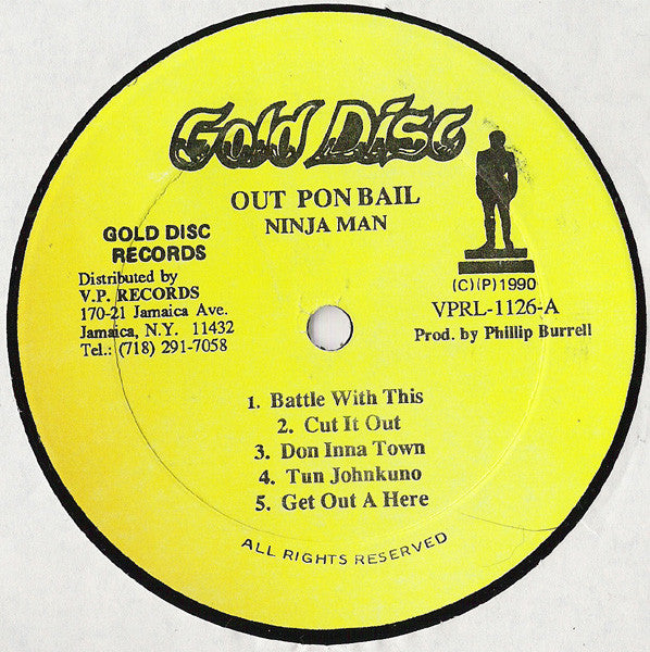 Ninjaman : Out Pon Bail (LP, Album)