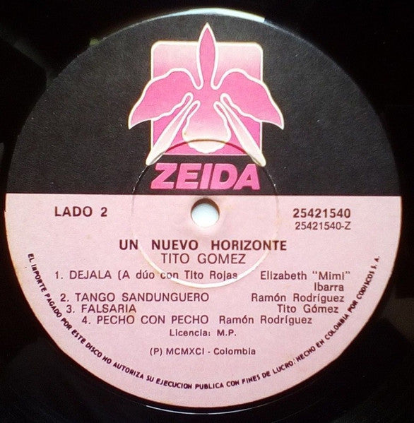 Tito Gomez (2) : Un Nuevo Horizonte (LP, Album)