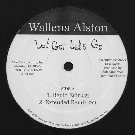 Wallena Alston : Let Go, Let's Go (12", Single)