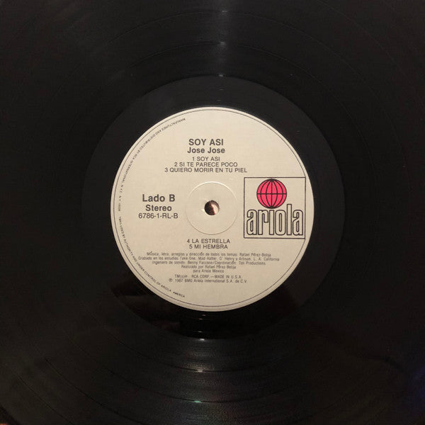 José José : Soy Así (LP, Album)