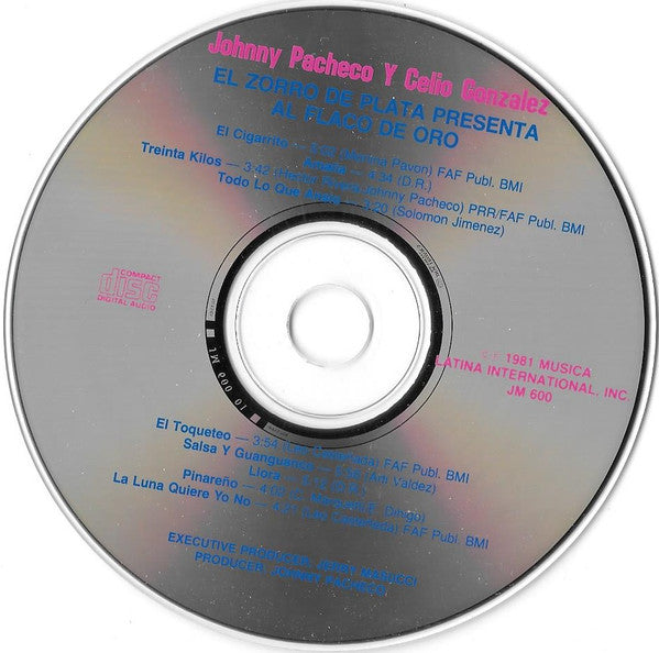 Johnny Pacheco Y Celio González : El Zorro De Plata Presenta Al Flaco De Oro (CD, Album)