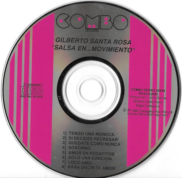 Gilberto Santa Rosa Y Su Orquesta : Salsa En... Movimiento (CD, Album)