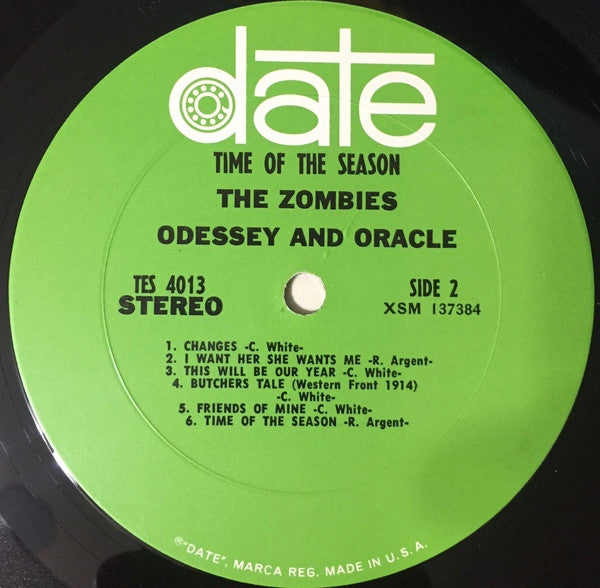 The Zombies : Odessey And Oracle (LP, Album, RP, Ter)