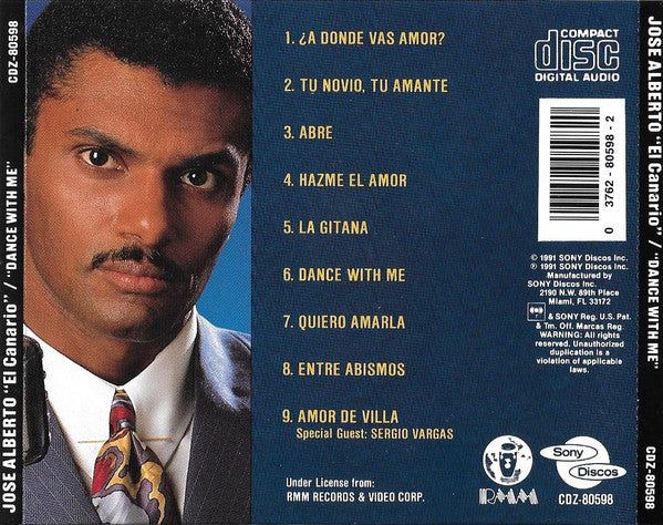 José Alberto 'El Canario' : Dance With Me  (CD, Album)