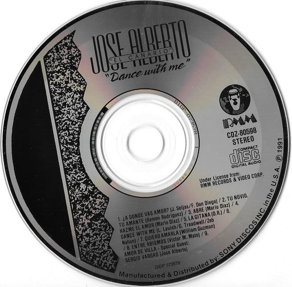 José Alberto 'El Canario' : Dance With Me  (CD, Album)