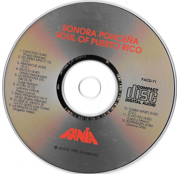La Sonora Ponceña : Soul Of Puerto Rico (CD, Comp, Club)