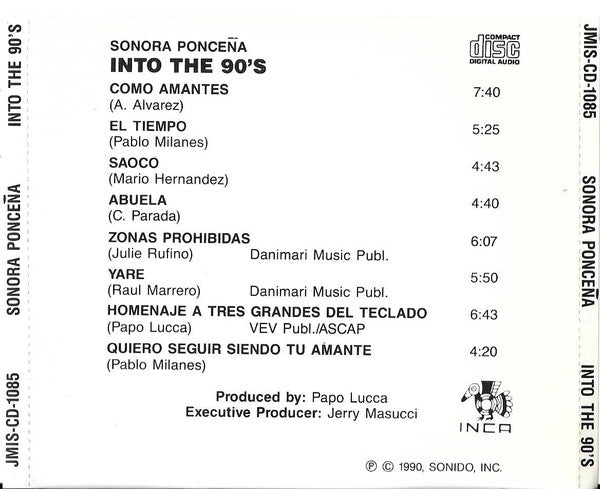 La Sonora Ponceña : Into The 90's (CD, Album, RE)