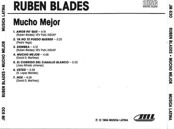 Ruben Blades : Mucho Mejor (CD, Album, RE)