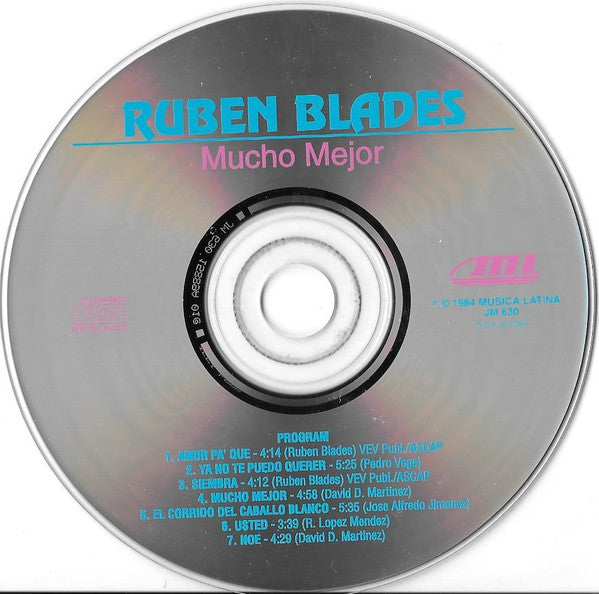 Ruben Blades : Mucho Mejor (CD, Album, RE)