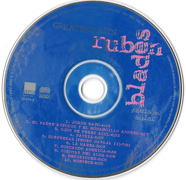 Ruben Blades Y Seis Del Solar : Greatest Hits  (CD, Comp)