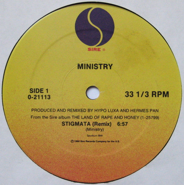 Ministry : Stigmata (12", Maxi)