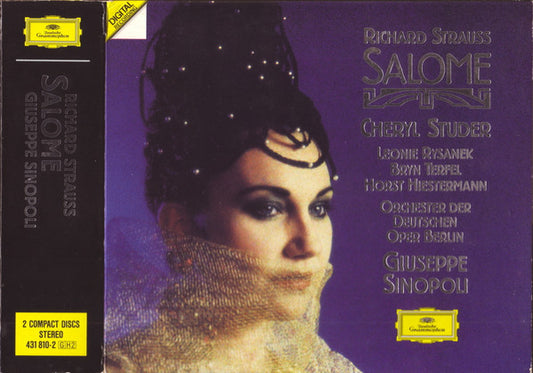Richard Strauss, Cheryl Studer, Leonie Rysanek, Bryn Terfel, Horst Hiestermann, Orchester Der Deutschen Oper Berlin, Giuseppe Sinopoli - Salome vinyl record, 2xCD (Near Mint (NM or M-)) | Lulo Records