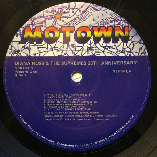 The Supremes : 25th Anniversary (3xLP, Comp, RM)