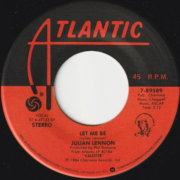Julian Lennon : Too Late For Goodbyes (7", Single, SP )