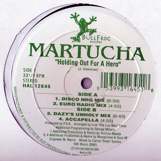Martucha : Holding Out For A Hero (12")