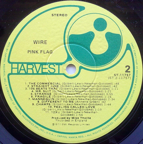 Wire : Pink Flag (LP, Album, Win)