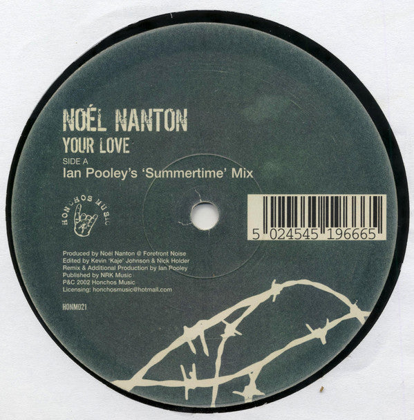 Noel Nanton : Your Love (12")
