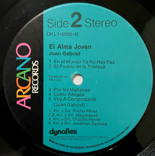 Juan Gabriel : El Alma Joven... (LP, Album, Dyn)