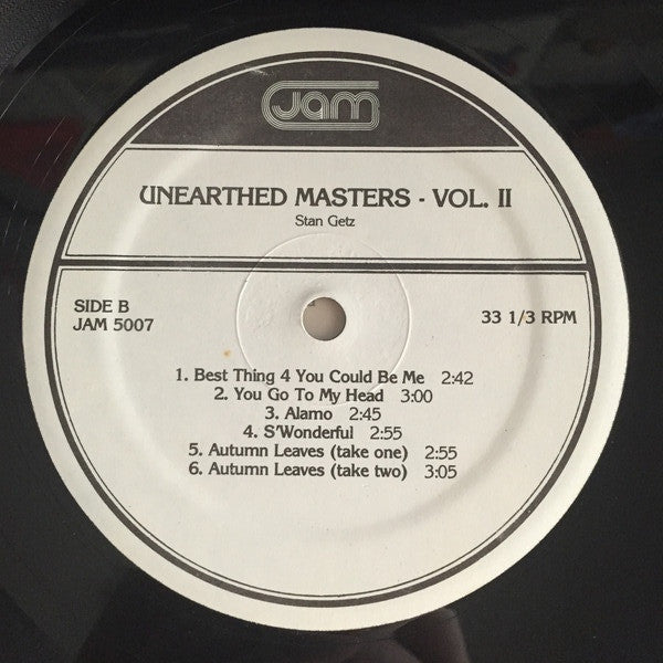 Stan Getz : Unearthed Masters - Volume II (LP, Comp)