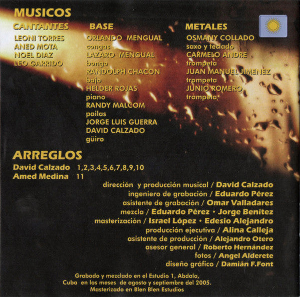 David Calzado & La Charanga Habanera : El Ciclon De La Habana (CD, Album)