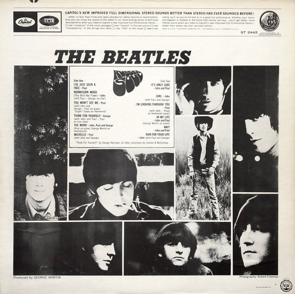 The Beatles : Rubber Soul (LP, Album, RP, Jac)